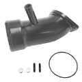 Picture of Wehrli 17-19 Chevrolet 6-6L L5P Duramax 3-5in Intake Horn w-PCV Port - WCFab Grey