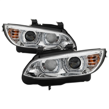 Picture of Spyder 08-10 BMW F92 3 Series Proj Headlight - High Beam H3 DRL LED - Chrome - PRO-YD-BMWE9208-DRL-C