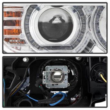 Picture of Spyder 08-10 BMW F92 3 Series Proj Headlight - High Beam H3 DRL LED - Chrome - PRO-YD-BMWE9208-DRL-C