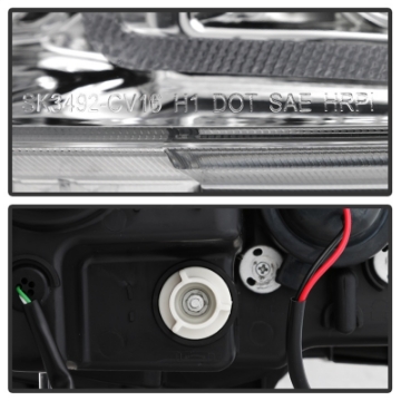 Picture of Spyder 16-18 Honda Civic 4Dr w-LED Seq Turn Sig Lights Proj Headlight - Chrome - PRO-YD-HC16-SEQ-C