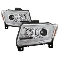 Picture of Spyder 11-13 Jeep Grand Cherokee - Light Bar Proj Headlights - Halo Model - Chro - PRO-YD-JGC11-LB-C