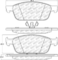 Picture of StopTech 13-19 Ford Escape - 13-18 Ford Focus Street Select Front Brake Pads