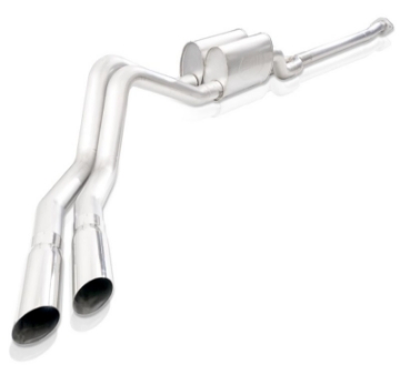 Picture of Stainless Works 15-19 Ford F150 5-0L Redline Side Exit Catback System w- Dual 3-5in Polished Tips