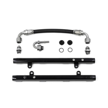 Picture of DeatschWerks 11-17 Ford Mustang - F-150 Coyote 5-0 V8 Fuel Rails w- Crossover