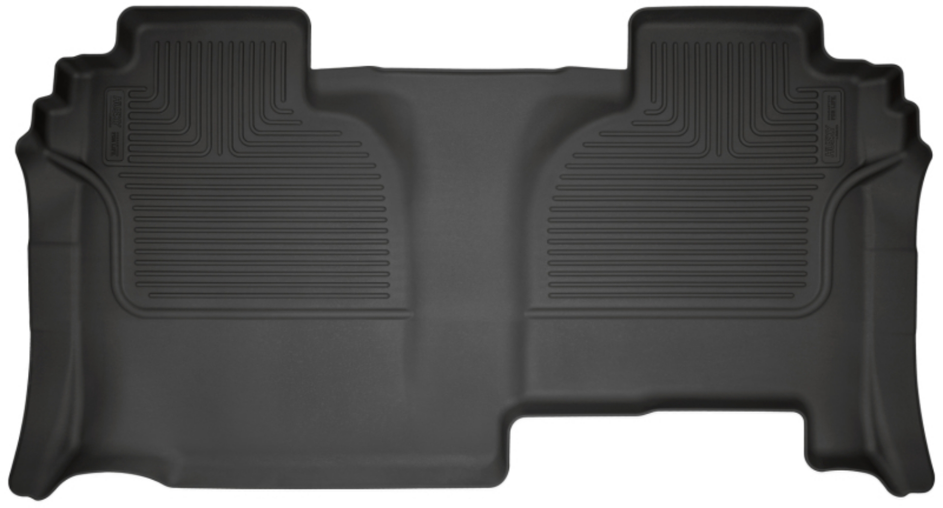 Picture of Husky Liners 20-24 Chevrolet Silverado 2500-3500HD DC WeatherBeater 2nd Seat Black Floor Liners