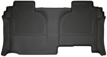 Picture of Husky Liners 20-24 Chevrolet Silverado 2500-3500HD DC WeatherBeater 2nd Seat Black Floor Liners