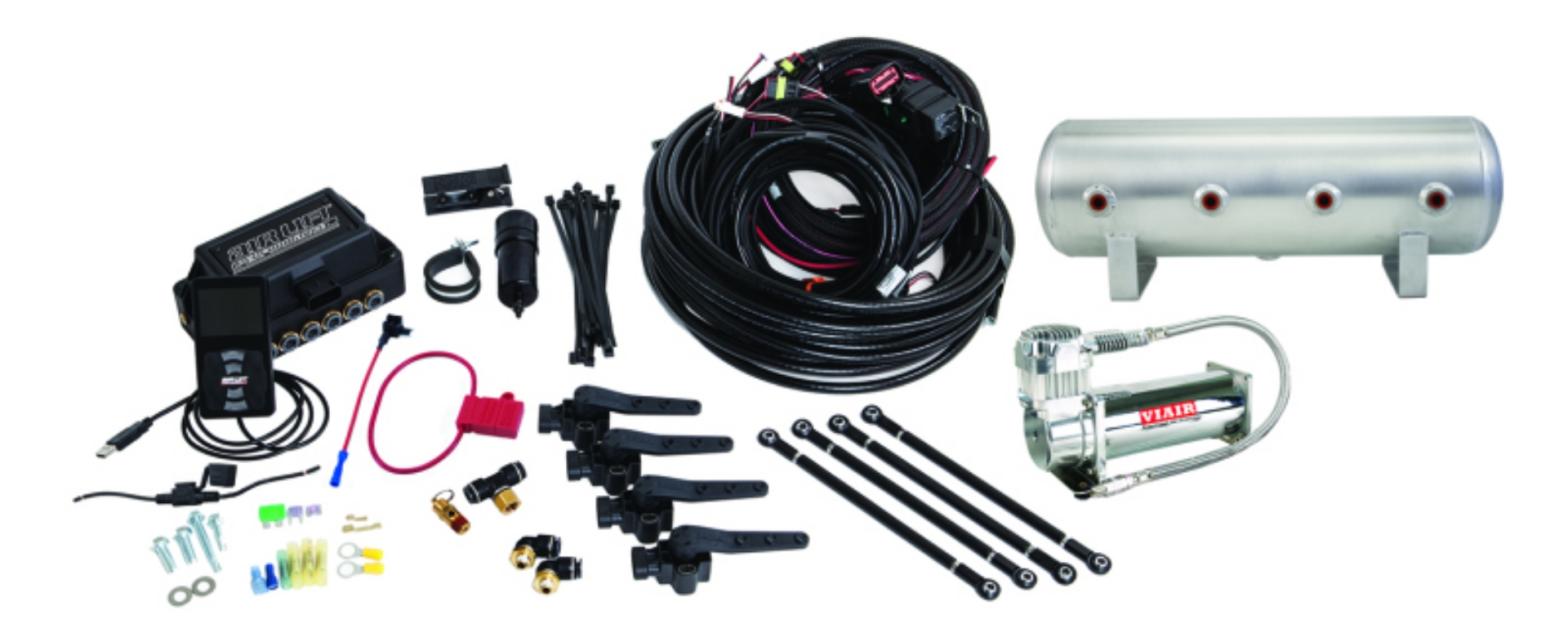 Picture of Air Lift Performance 3H 1-4 Air Line 2-5 Gal  Raw Aluminum Tank VIAIR 444C Comp