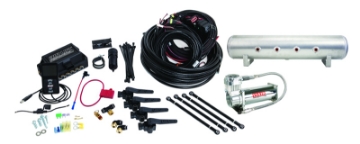 Picture of Air Lift Performance 3H 1-4 Air Line 4 Gal 7-Port  Raw Aluminum Tank VIAIR 444C Comp