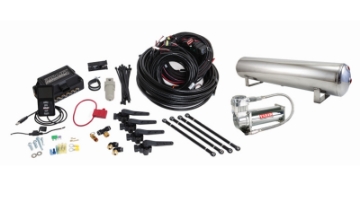 Picture of Air Lift Performance 3H 1-4 Air Line 4 Gal 5-Port  Polished Aluminum Tank VIAIR 444C Comp