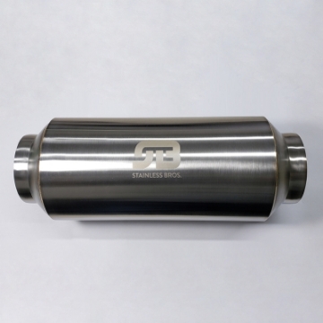Picture of Stainless Bros 3-0in x 17in OAL Lightweight Muffler - Matte Finish