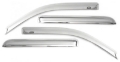Picture of AVS 20-22 Chevrolet Silverado 1500 LTD Ext- Cab-DC F&R Ventvisor Window Deflectors 4pc - Chrome