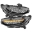 Picture of ANZO 16-17 Honda Civic Projector Headlights Plank Style Black w-Amber-Sequential Turn Signal
