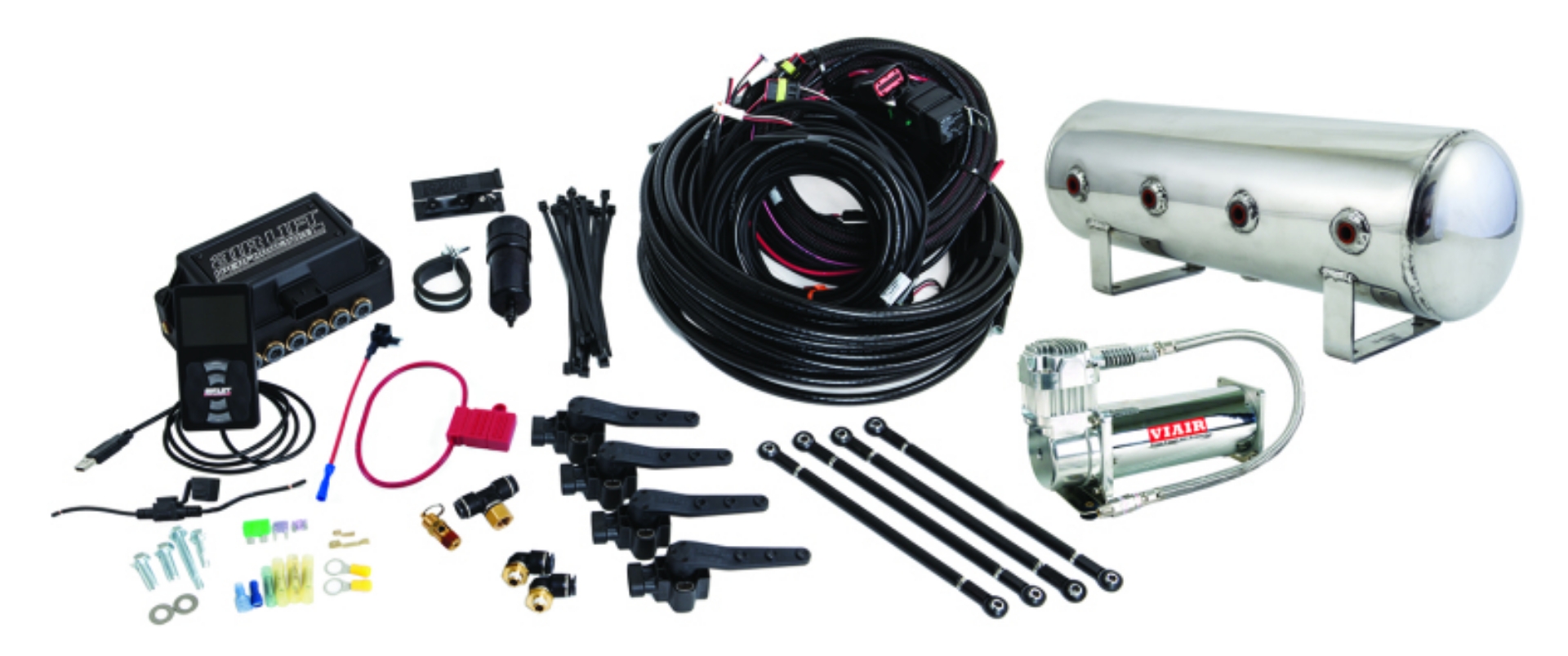 Picture of Air Lift Performance 3H 3-8 Air Line 2-5 Gal  Polished Aluminum Tank VIAIR 444C Comp