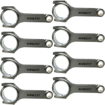 Picture of Manley Small Block Chevrolet 6-000in 2-100in Crankshaft I-Beam Connecting Rods - Set of 8