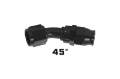 Picture of Aeromotive PTFE Hose End - AN-06 - 45 Deg - Black Anodized