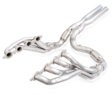 Picture of Stainless Works 2019+ Chevrolet Silverado 5-3-6-2 Catted Headers 1-7-8in Primaries 3in Leads X-Pipe