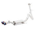 Picture of Mishimoto 14-16 Ford Fiesta ST 1-6L 2-5in Stainless Steel Cat-Back Exhaust w- Burnt Ti Tips