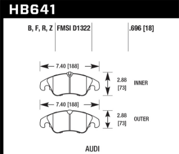 Picture of Hawk 10-14 Audi A5 HP+ Street Front Brake Pads