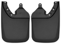 Picture of Husky Liners 2016 Toyota Tacoma w- OE Fender Flares Custom Molded Rear Mud Guards - Black