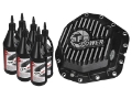 Picture of aFe Power Rear Diff Cover Black w-Machined Fins 17-19 Ford 6-7L td Dana M300-14 Dually w- Oil
