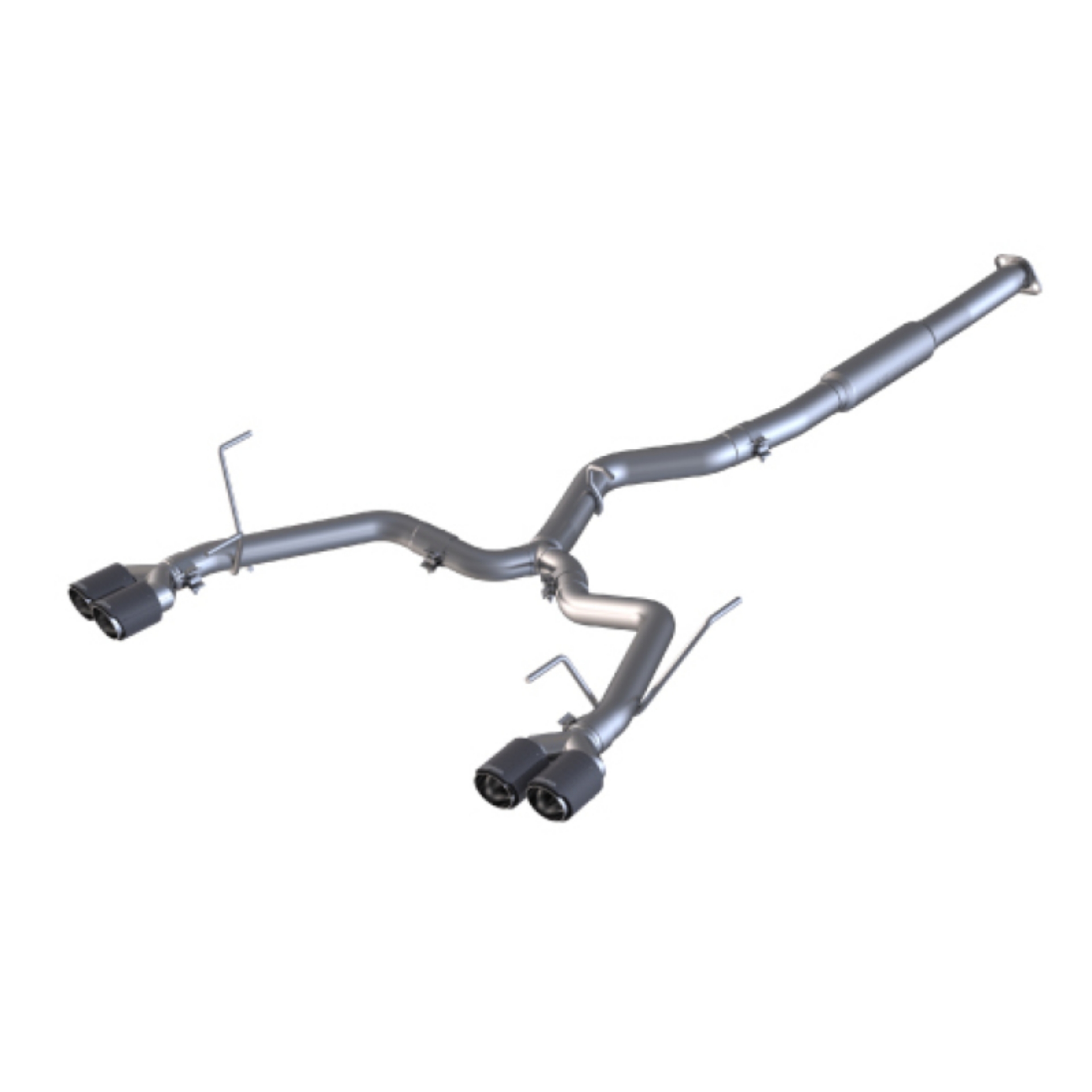 Picture of MBRP 15-19 Subaru WRX 2-0L-STI 2-5L 3in Dual Split Rear Exit w- 3-5in CF Tips - T304 Race Version