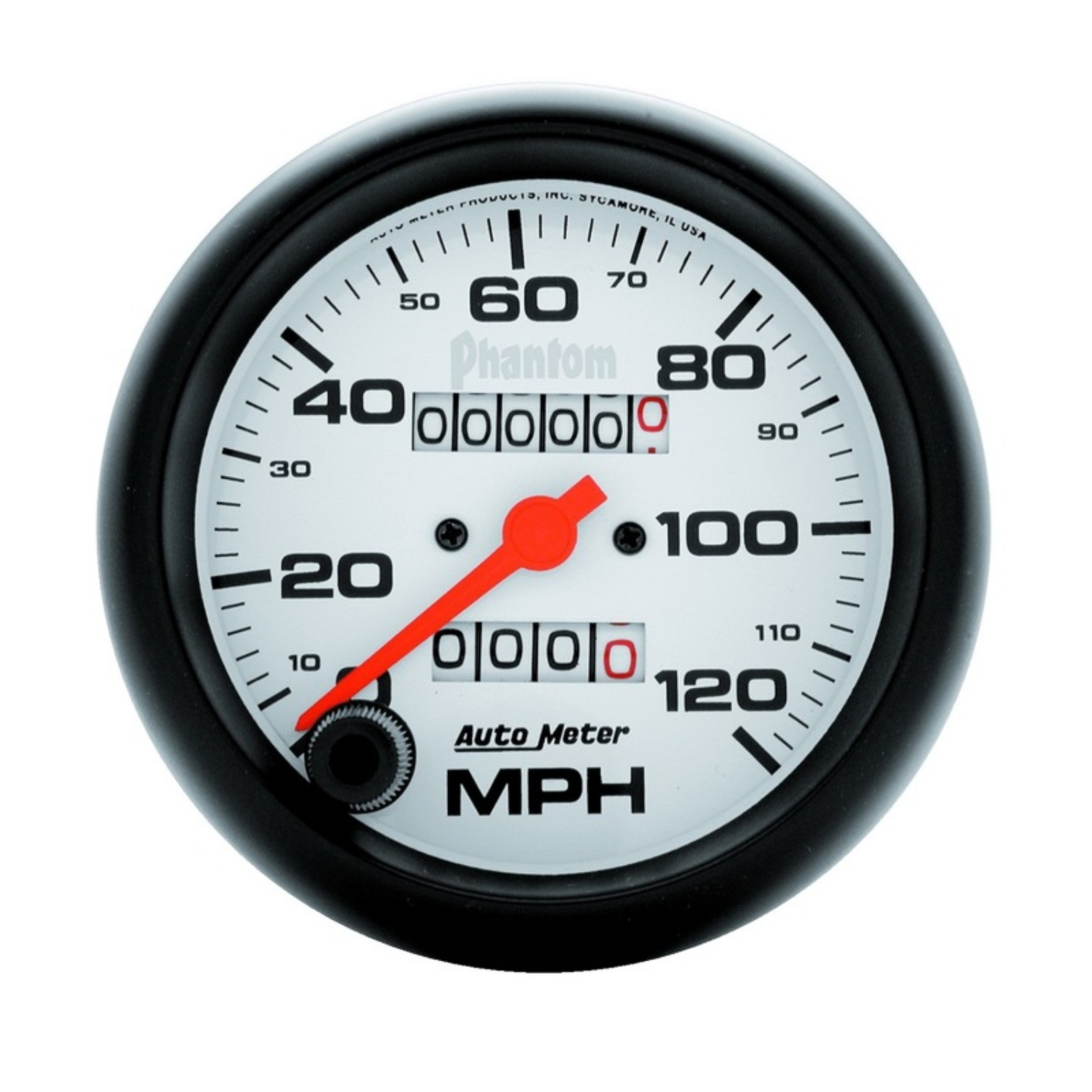 Picture of Autometer Phantom 3-3-8in 120MPH Speedometer Gauge - Mechanical Full Sweep