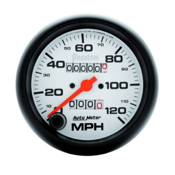 Picture of Autometer Phantom 3-3-8in 120MPH Speedometer Gauge - Mechanical Full Sweep