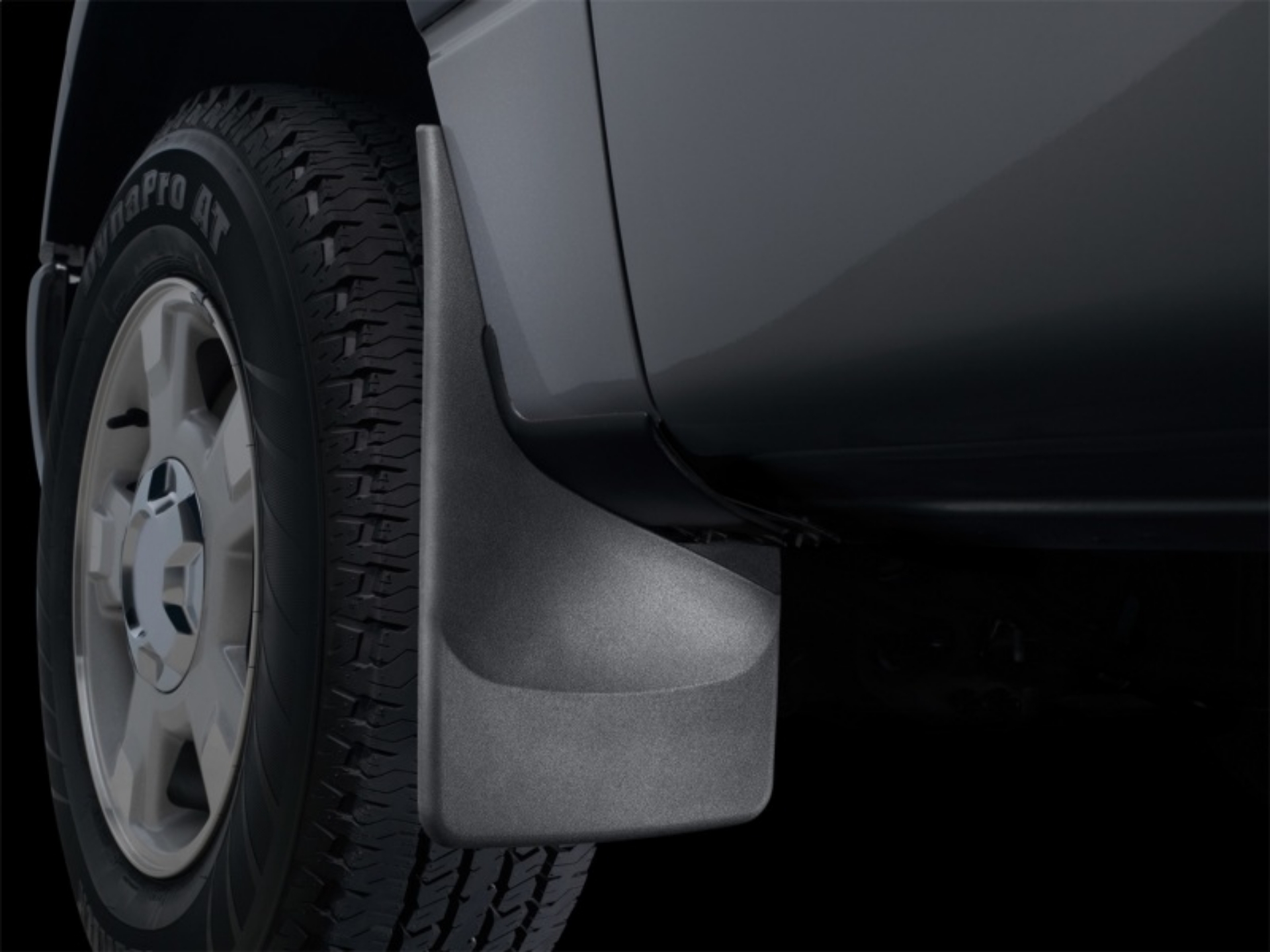 Picture of WeatherTech 2019+ Ford Ranger No Drill Rear Mudflaps - Black