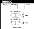 Picture of Hawk 16-19 Honda Civic Excludes Si and Type R HP+ Street Rear Brake Pads