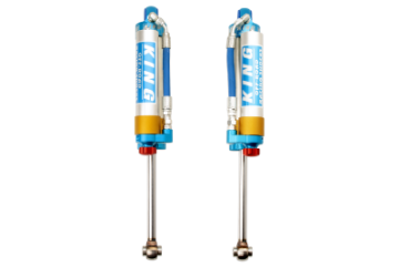 Picture of King Shocks 2005+ Nissan Frontier Rear 2-5 Dia Piggy Hose Reservoir Shock w-Adjuster Pair