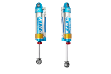 Picture of King Shocks 96-04 Toyota Tacoma 6 Lug Rear 2-5 Dia Piggy Hose Reservoir Shock w-Adjuster Pair