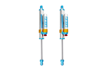 Picture of King Shocks 2005+ Ford F-250-F-350 4WD Rear 2-5 Dia Piggy Hose Reservoir Shock w-Adjuster Pair