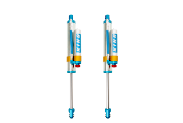 Picture of King Shocks 2005+ Ford F-250-F-350 4WD Rear 2-5 Dia Piggy Hose Reservoir Shock w-Adjuster Pair
