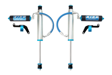Picture of King Shocks 1997+ Nissan Patrol Y61 Frt 2-5 Dia Shock Remote 2-5 Fin Res 0-2in Lift w-Brkt Pair