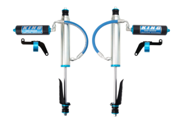 Picture of King Shocks 1997+ Nissan Patrol Y61 Front 2-5 Dia Shock Remote 2-5 Fin Res 6in Lift w-Brkt Pair