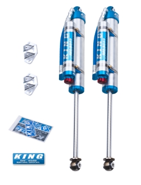 Picture of King Shocks 07-18 Jeep Wrangler JK Rear 2-5 Dia Piggy Hose Res Shocks 3-5in Lift w-Adjuster Pair