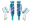 Picture of King Shocks 05-10 Toyota Hilux Front 2-5 Dia Remote Reservoir Coilover w-Adjuster Pair