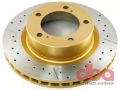 Picture of DBA 07+ Toyota Landcruiser 200 Series Front Drilled & Slotted Street Series Rotor