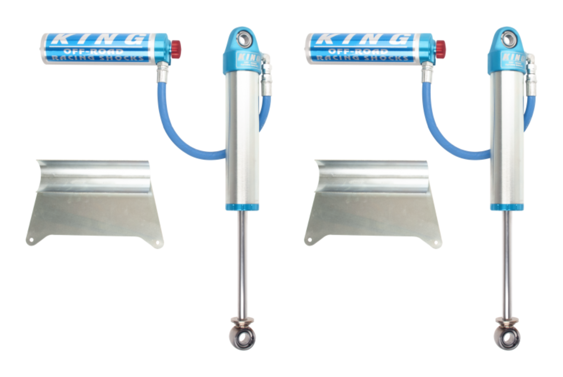 Picture of King Shocks 11-15 Toyota Hilux Rear 2-5 Dia Remote Reservoir Shock w-Adjuster Pair