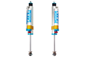 Picture of King Shocks 2010+ Nissan Patrol Y62 Rear 2-5 Dia Piggy Hose Reservoir Shock w-Adjuster Pair