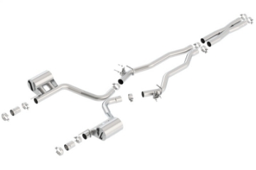 Picture of Borla 15-16 Dodge Challenger SRT-Scat Pcak 6-4L V8 ATAK Catback Exhaust