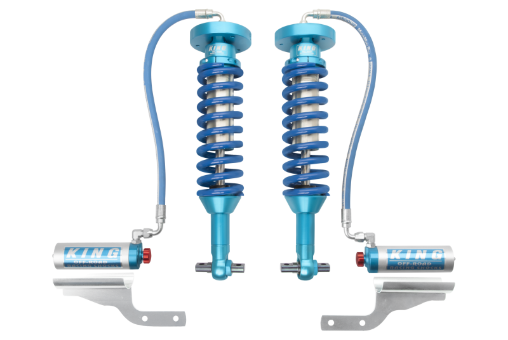 Picture of King Shocks 2015+ Ford F150 2WD Front 2-5 Dia Remote Reservoir Coilover w-Adjuster Pair