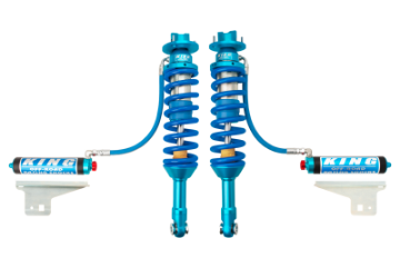 Picture of King Shocks 10-14 Ford F150 Raptor 4WD Front 3-0 Dia Remote Reservoir Coilover w-Adjuster Pair