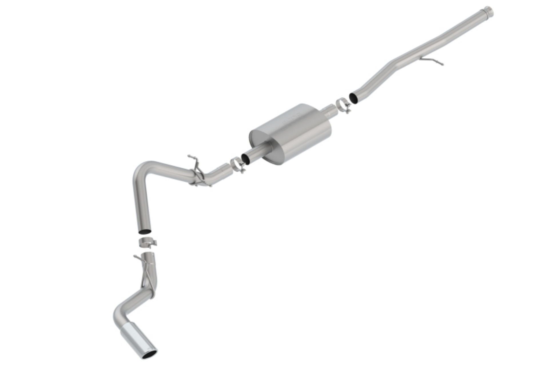 Picture of Borla 2019 Silv-Sierra C-B Exhaust S-Type 1500 5-3L V8 AT 2&4WD EC STB78-8 CC SB69-3 147-4 WB