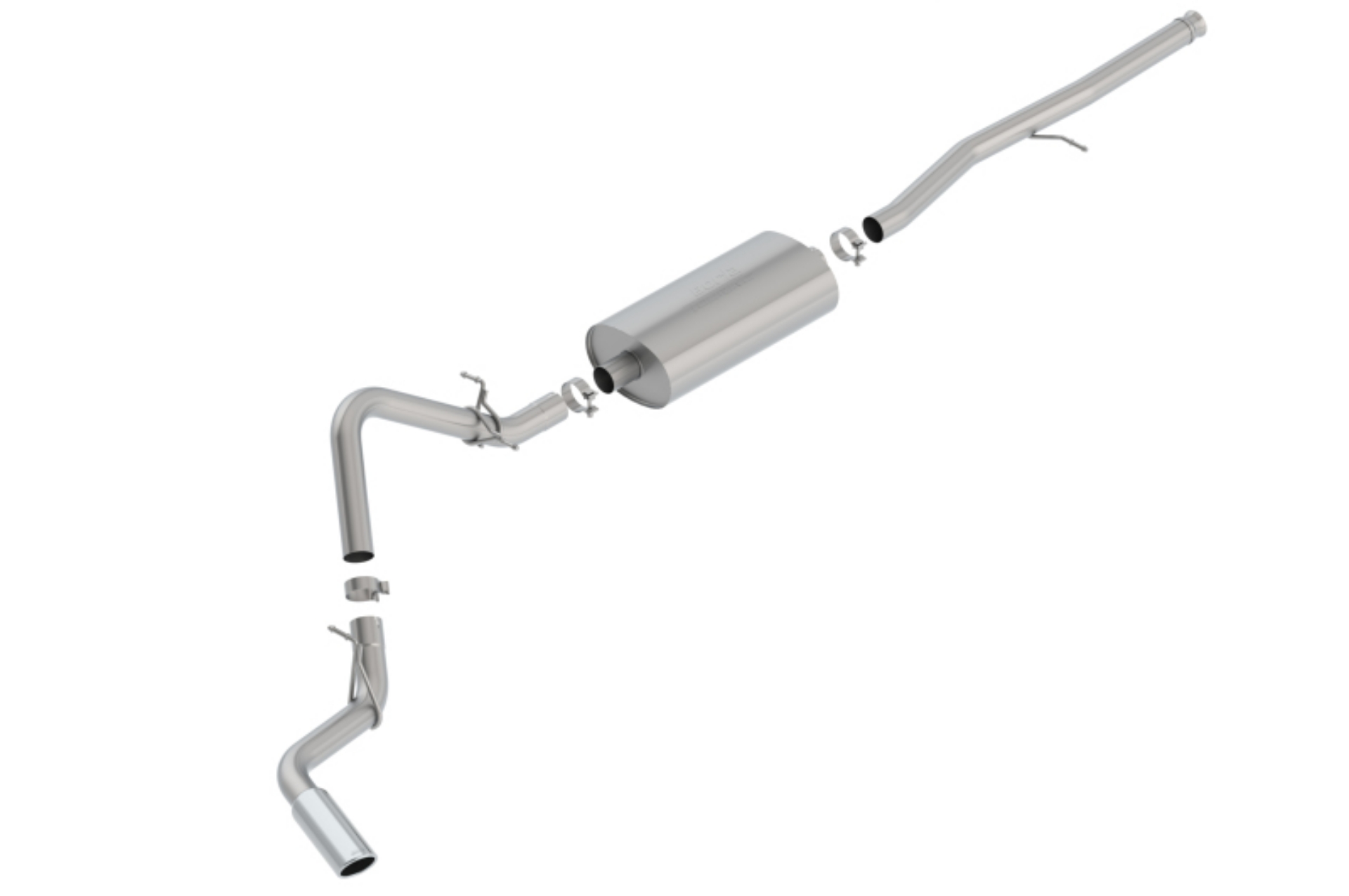 Picture of Borla 2019 Silv-Sierra C-B Exhaust Touring 1500 5-3L V8 AT 2&4WD EC STB78-8 CC SB69-3 147-4 WB
