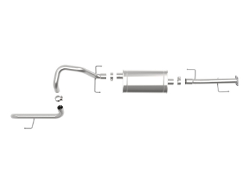Picture of aFe MACH Force-XP 2-5in 409 SS Cat-Back Hi-Tuck Exhaust - 10-19 Toyota 4Runner V6-4-0L