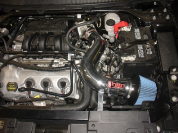 Picture of Injen 09-11 Ford Flex 3-5L V6 Power-Flow w- Power Box Wrinkle Black Air Intake System