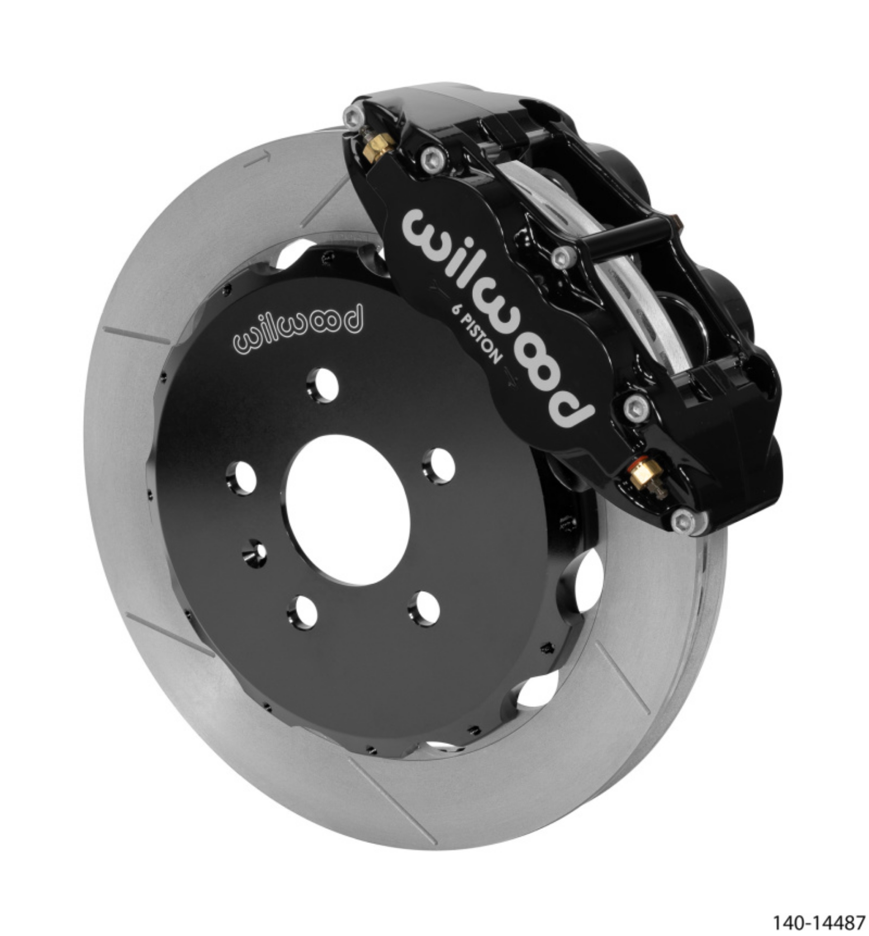 Picture of Wilwood 03-08 Audi A4 Forged Narrow Superlite 6R Front Big Brake Kit 12-88in Rotor Dia Black