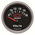 Picture of Autometer GM Bowtie Black 2-1-16 Voltmeter 8-18V