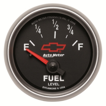 Picture of Autometer GM Bowtie Black 2-1-16 Fuel Level, 0-90 , Air-Core 8-18V